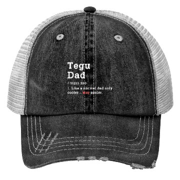 Discover Tegu Dad Definition Cool Lizard Daddy Trucker Hats