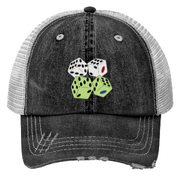 Discover roll ludo dice Trucker Hats
