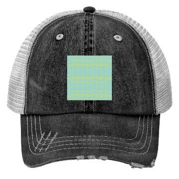 Discover Triangle Blue Yellow Trucker Hats
