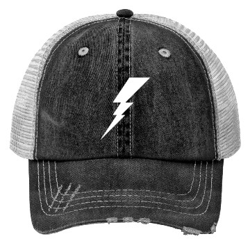Discover Lightning Bolt Geometric Vector Shape Trucker Hats