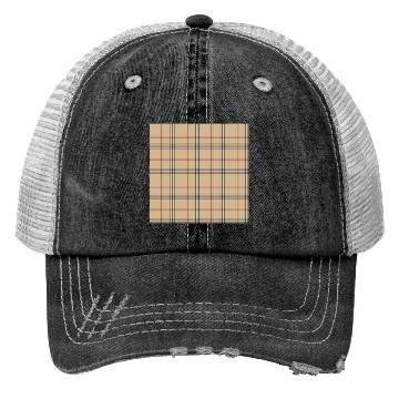 Discover Plaid Pattern Trucker Hats