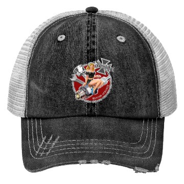 Discover Old school repair service pinup Trucker Hats