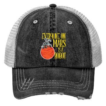 Discover Mars- American Robot - Planetarium Trucker Hats