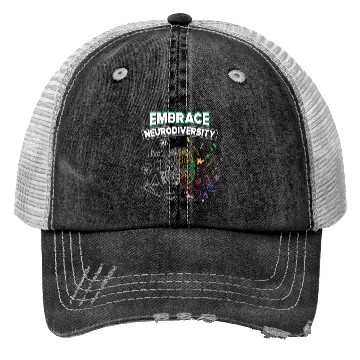 Discover Embrace Neurodiversity Brain Voice Trucker Hats