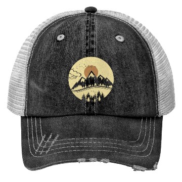 Discover Tri blend Nature Print Trucker Hats
