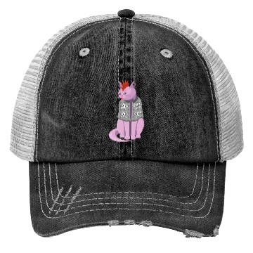 Discover Punk Rock Cat Trucker Hats
