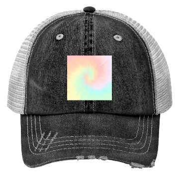 Discover Tie Dye Pastel Swirl Tie Dye Trucker Hats