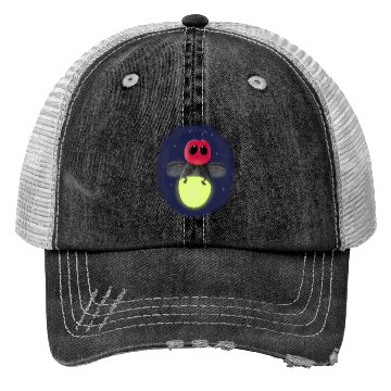 Discover Cute lightning bug firefly cartoon illustration Trucker Hats