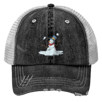 Discover Snowman juggling Trucker Hats