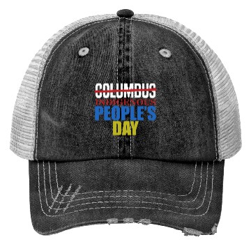 Discover Columbus Indigenous People's Day Indian Native Ame Trucker Hats