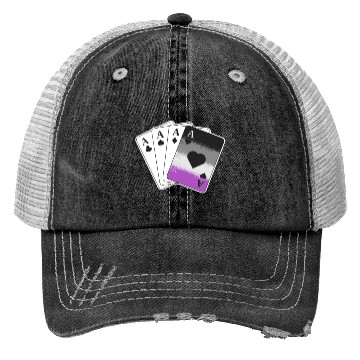 Discover Ace Asexual Pride Gifts Playing Card LGBTQ Pride Trucker Hats