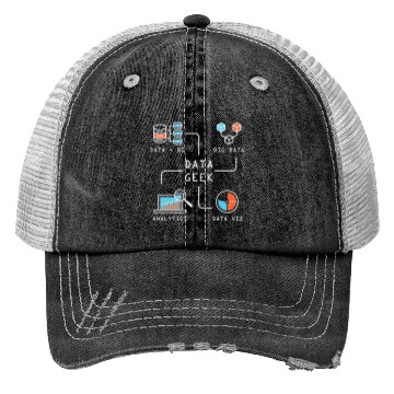 Discover Data Geek Information Analyst Trucker Hats