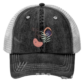 Discover Abstract shapes digital design 12 Trucker Hats