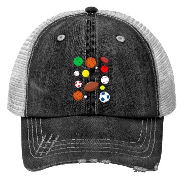 Discover Colorful Sports Balls Trucker Hats