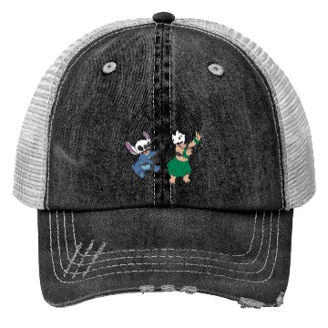 Discover Black Metal Lilo and Stitch Trucker Hats