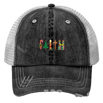 Discover Faith Christian Christmas Trucker Hats