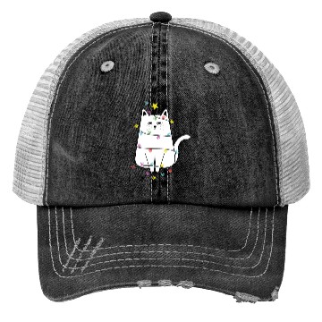 Discover Grumpy Christmas Cat, Funny cat Women’s Christmas Trucker Hats