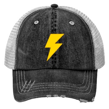 Discover yellow lightning bolt Trucker Hats