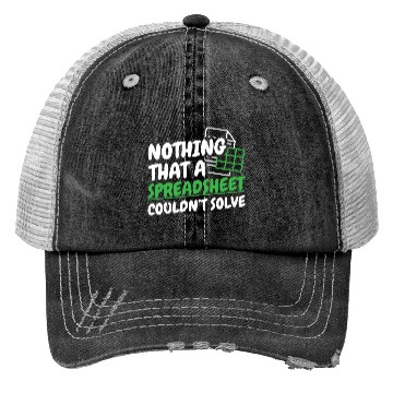 Discover Accountant Accounting Spreadsheet Trucker Hats