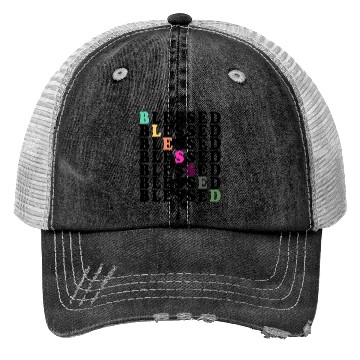 Discover BLESSED BLESSED BLESSED BLESSED Trucker Hats