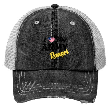 Discover Proud US Army Ranger American Military Family Flag Trucker Hats