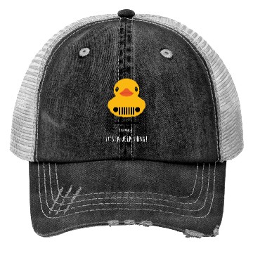 Discover Cute Jeep Rubber duck on Offroad wheels duckduck Trucker Hats