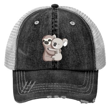 Discover Sloth and Koala Hug Trucker Hats