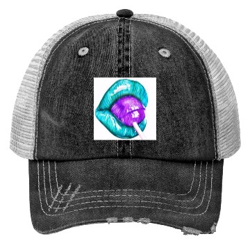 Discover GREEN LIPS AN LOLLIPOP Trucker Hats