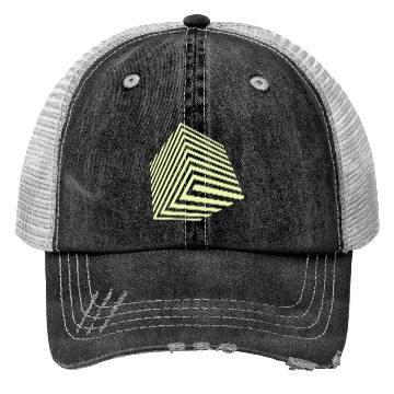 Discover Geometric Cube Trucker Hats