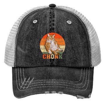 Discover Funny Overweight Chubby Chonk Cat Meme Memes Trucker Hats