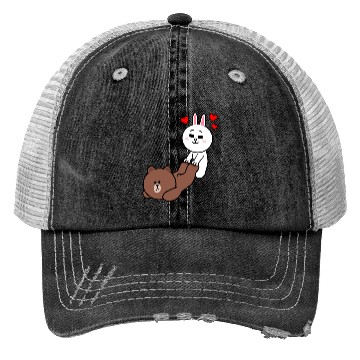Discover Brown bear and Cony Be My Lover Trucker Hats