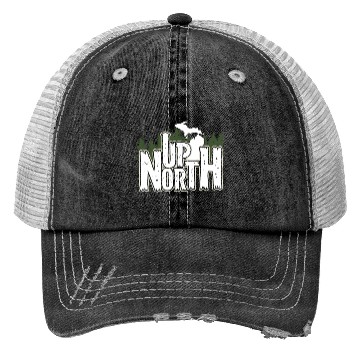 Discover Up North In Michigan Gift Trucker Hats