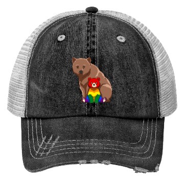 Discover Cute LGBTQ Gay Mama Bear Gift Trucker Hats