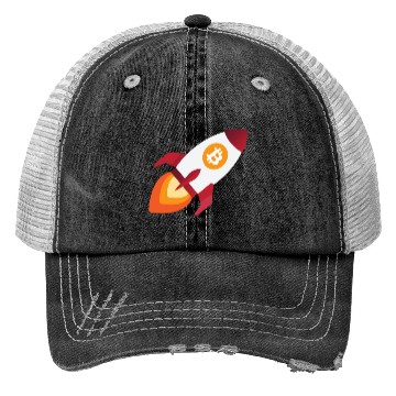 Discover Bitcoin Rocket - cryptocurrency crypto Bitcoins Trucker Hats