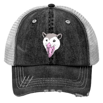 Discover Possum Opossum Face Trucker Hats