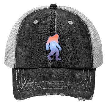 Discover Mt Rainier Bigfoot Sasquatch Trucker Hats