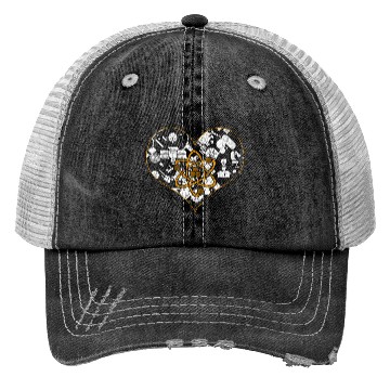 Discover Physicist Heart Physics Trucker Hats
