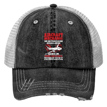 Discover Mechanic Aircraft Aircraft Mechanic Trucker Hats