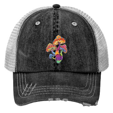 Discover Magic Mushrooms Psychedelic Shrooms Trucker Hats