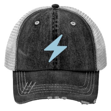Discover Blue Lightning Bolt Trucker Hats