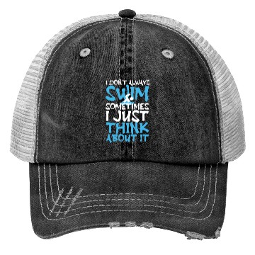Discover Funny Swimming Swimmer Swim Trucker Hats