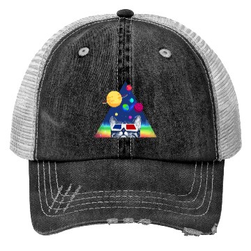 Discover 3D Space Cat Trucker Hats