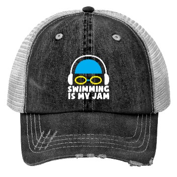 Discover Funny Swimming Swimmer Swim Trucker Hats
