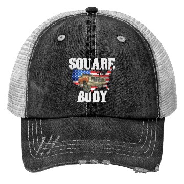 Discover Square Body - American Flag Truck Lovers Trucker Hats