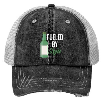 Discover Fueled By Soju Alcohol Drink Liqour Drinker Trucker Hats