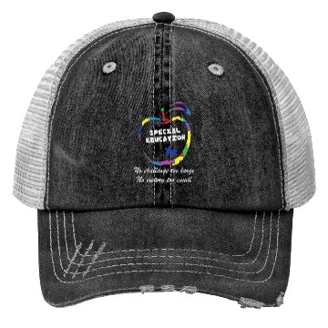 Discover Autism Special Education Teacher Trucker Hats