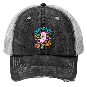 Discover Axolotl Snack Snaxolotl Trucker Hats