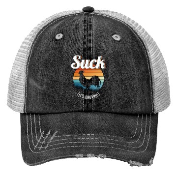 Discover Suck Cock Hahn Gay Pride Gay Gay Funny Trucker Hats