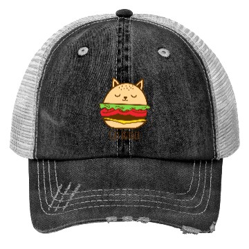 Discover Cat Burger Trucker Hats