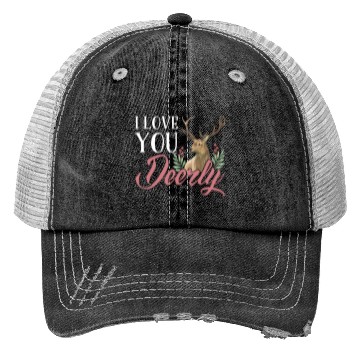 Discover Cute Deer Romantic Quote Couple Trucker Hats
